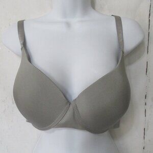 New York Elegance Bra 42D Gray Push UP Back Closure Underwire